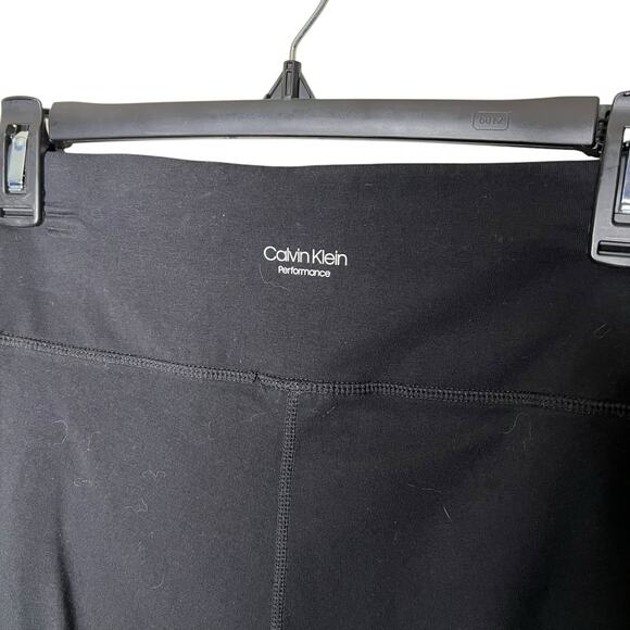 Calvin Klein Performance 3/4 length leggings spell out logo Hidden Pocket Small - Picture 3 of 6